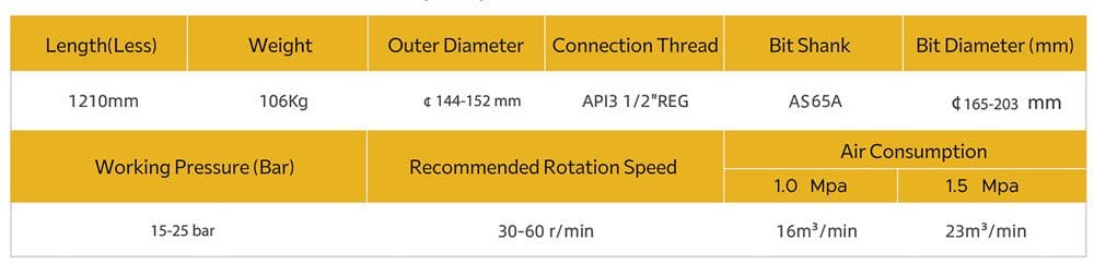 High-pressure drilling hammer