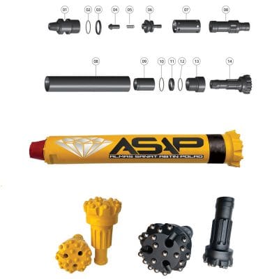 High-pressure drilling hammer